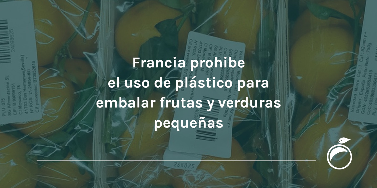 Francia prohibe el uso de plástico para embalar frutas y verduras pequeñas