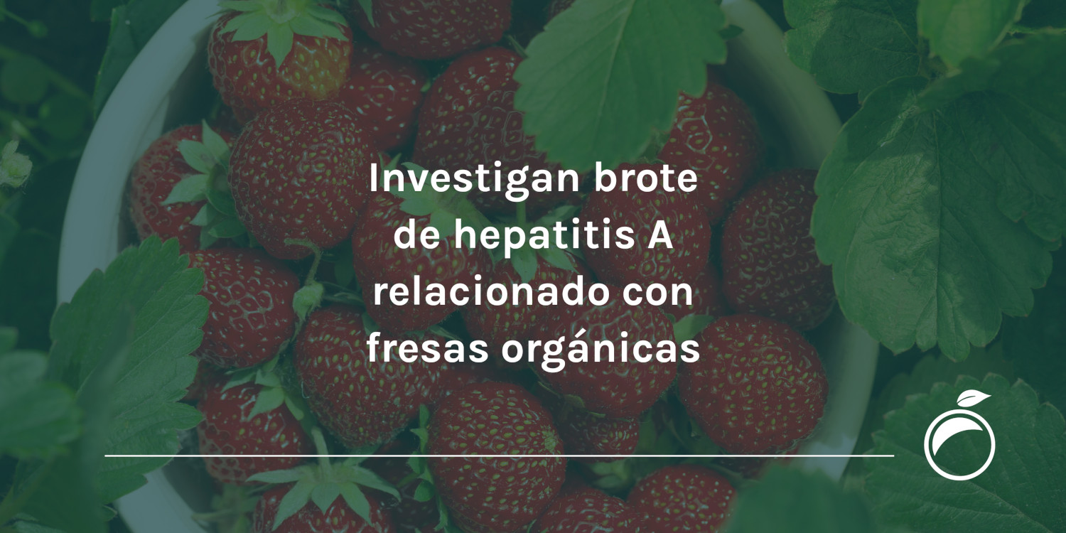 Investigan brote de hepatitis A relacionado con fresas orgánicas